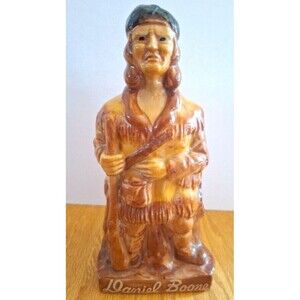 VTG Daniel Boone Pottery Liquor Spirits Alcohol DECANTER Made In Japan EMPTY